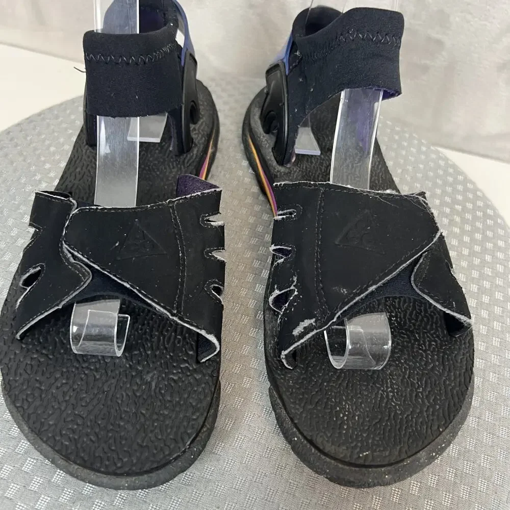 VTG Nike ACG Air Deschutz Sandals‎ Mens 9 Black Hiking Outdoor 90s 190013-041
